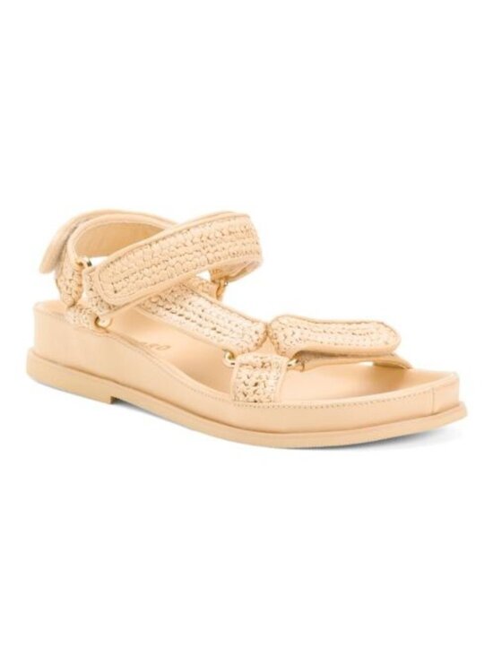 Sandro Shoes - SANDRO Raffia Flat Sandals